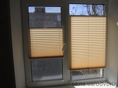 Жалюзи плиссе на стандартное окно 1300х1400 (ткань Basel 1203)